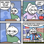 comic about public school teachers being rude