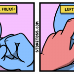 comic about leftists censoring people