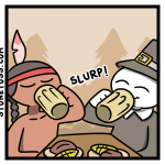 comic about talking politics at the Thanksgiving