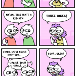 Comic about right wingers having only one joke