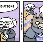 Comic about Bernie Sanders being cheated by the Democrat party.