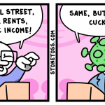 Comic about Bernie Sander's dying campaign