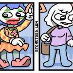 Comic about transgenderism and being a clown.