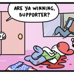 Comic about Trump and the Are ya Winning, Son? meme