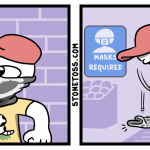 Comic about mask laws.