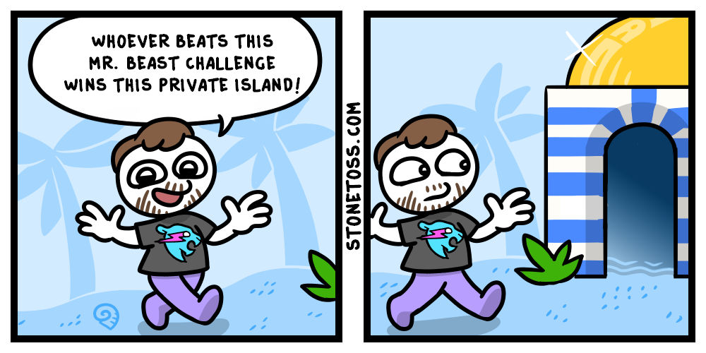 stonetoss comic about Mr. Beast and Kris Tyson