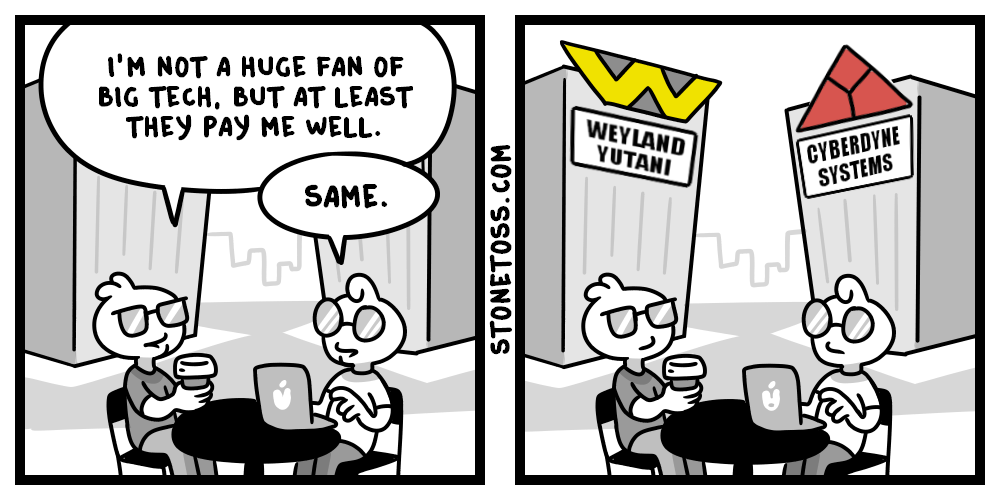 stonetoss comic about big tech