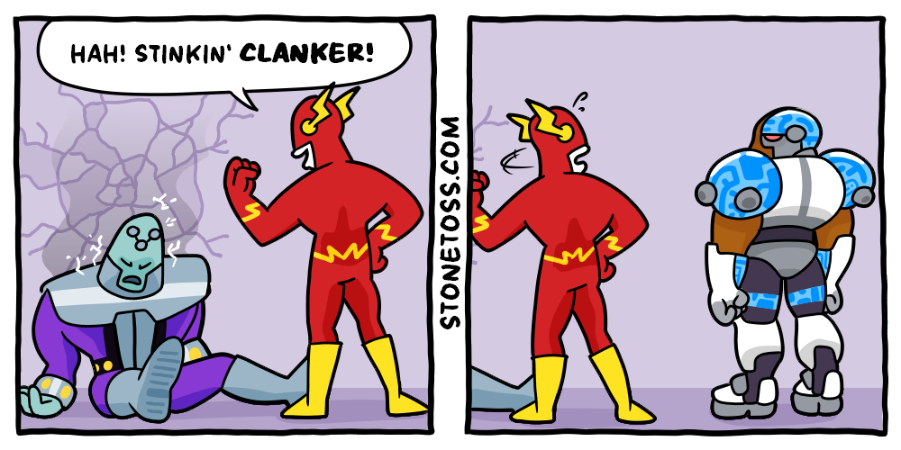 stonetoss comic about the word 'clanker'