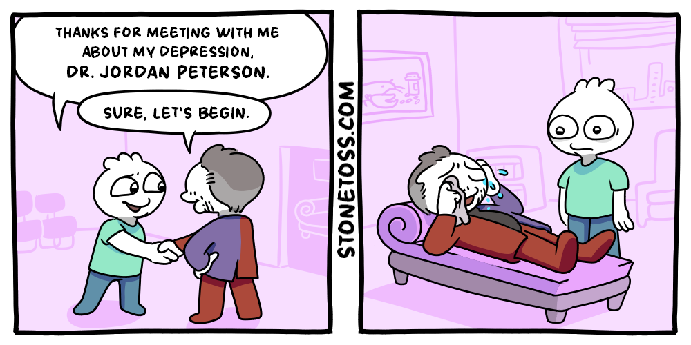 Stonetoss comic about Jordan Peterson