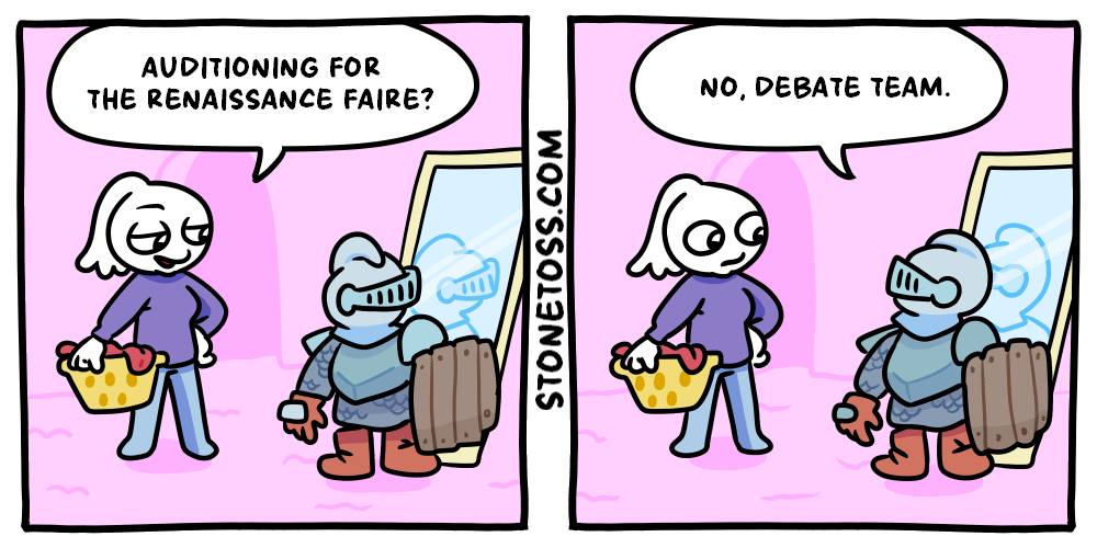 stonetoss comic about debating after the Charlie Kirk shooting