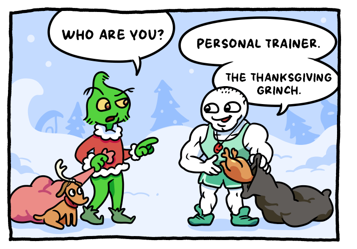 stonetoss comic about Thanksgiving and the grinch