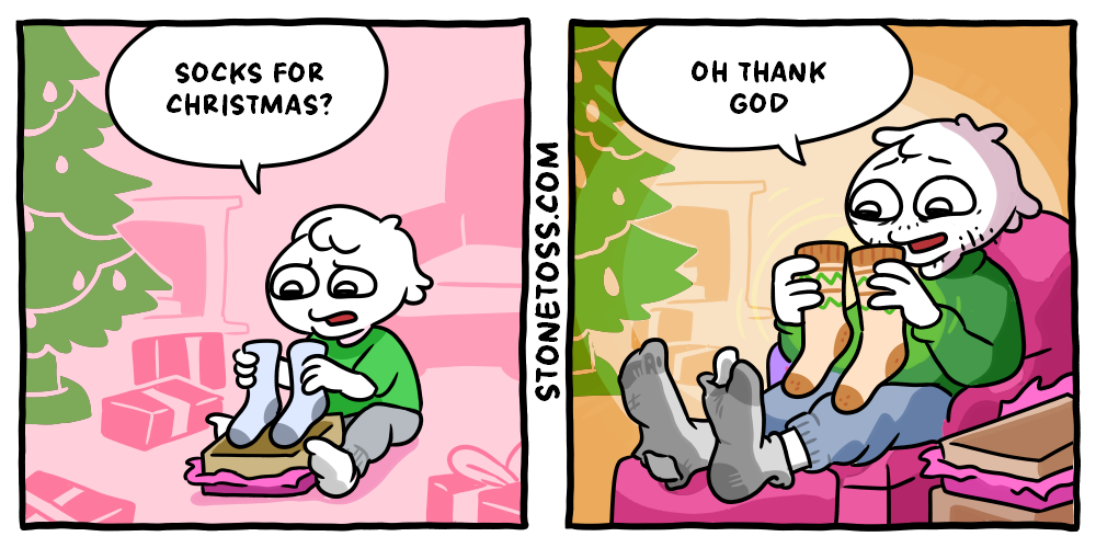 stonetoss comic about Christmas gifts