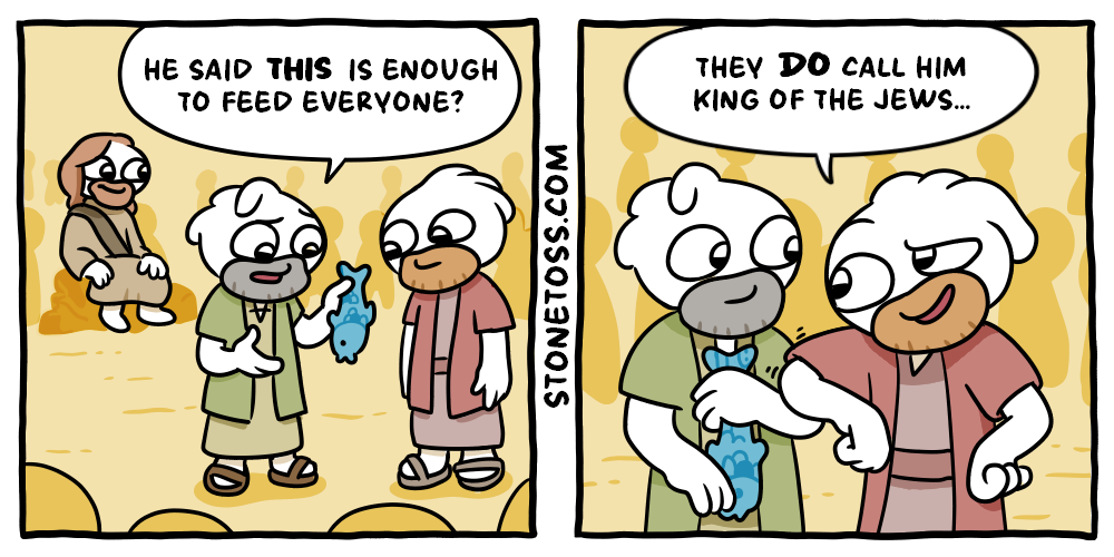 stonetoss comic about Jesus and fish