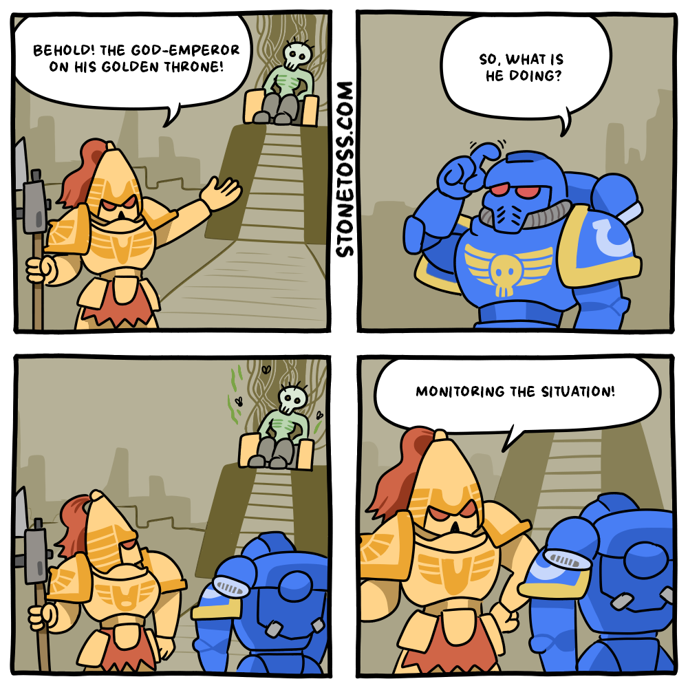 stonetoss comic about monitoring the situation