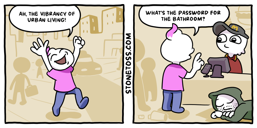 stonetoss comic about urban living
