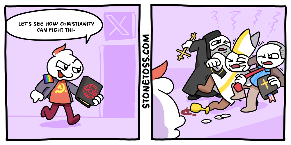 stonetoss comic about Christian denominations