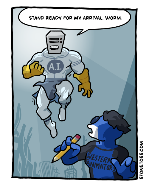 stonetoss comic about Invincible show animation