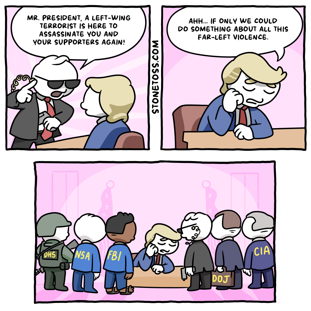 stonetoss comic about Trump inactivity