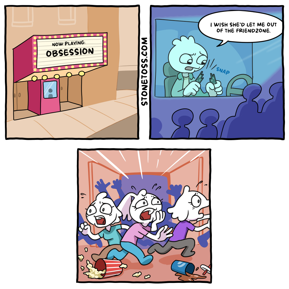 stonetoss comic about the movie, Obsession