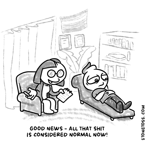 stonetoss comic about psychiatry