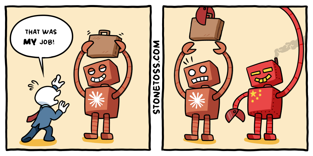 stonetoss comic about AI job replacement