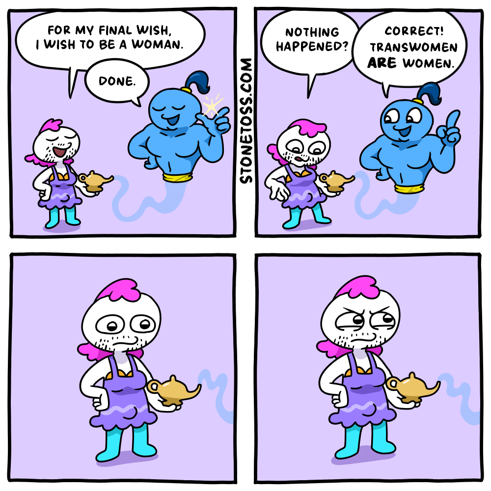 stonetoss comic about 'transwomen being women'