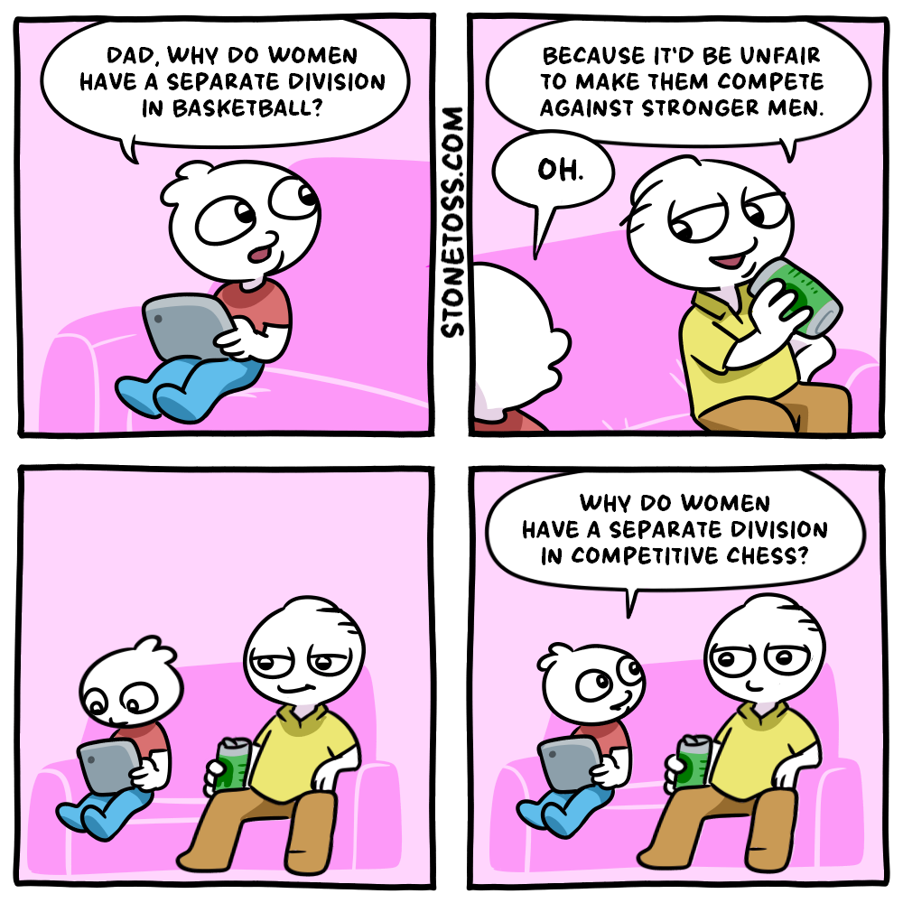 comic about women's chess