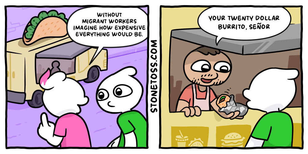 stonetoss comic about twenty dollar burtitos