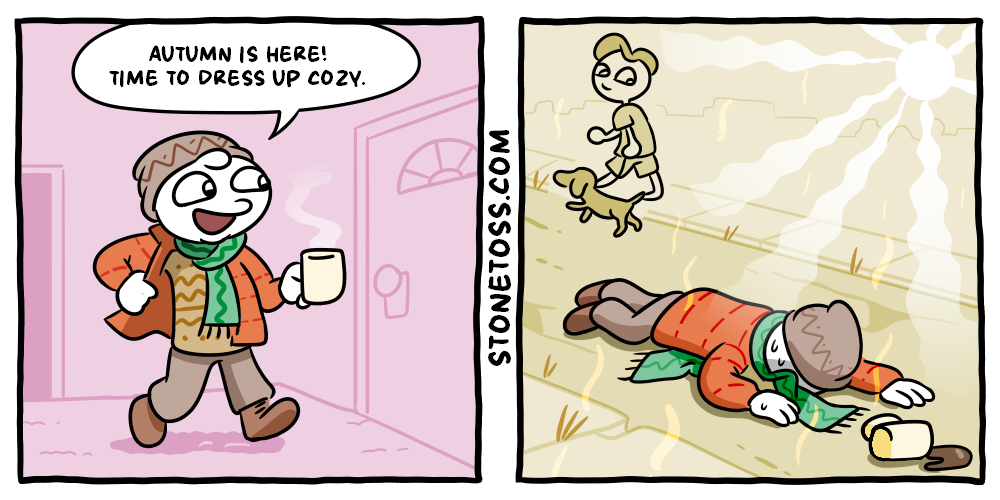 stonetoss comic about autumn