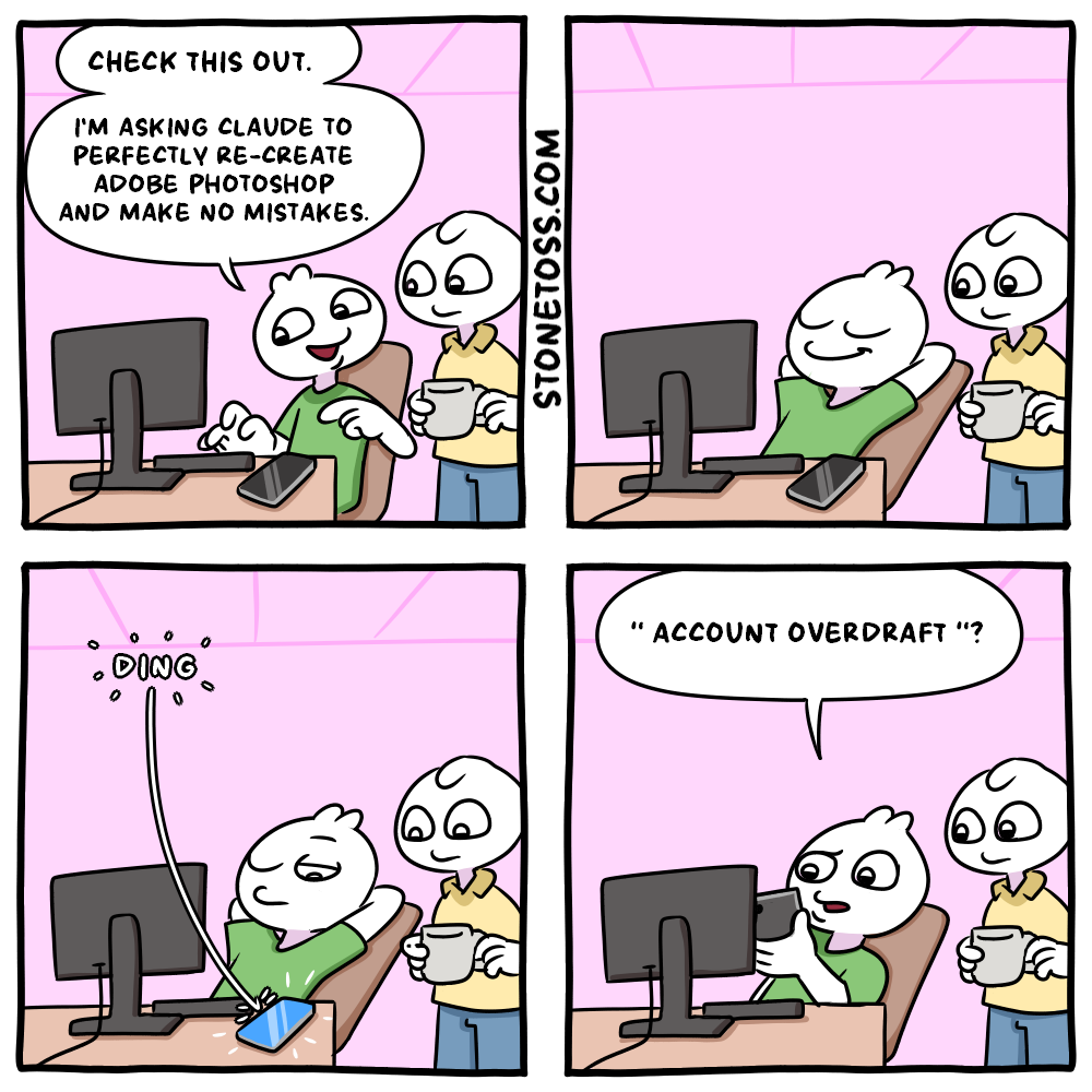 stonetoss comic about AI copying photoshop