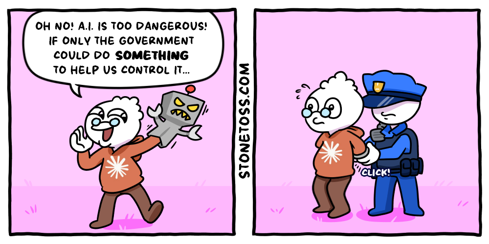 stonetoss comic about A.I. regulation
