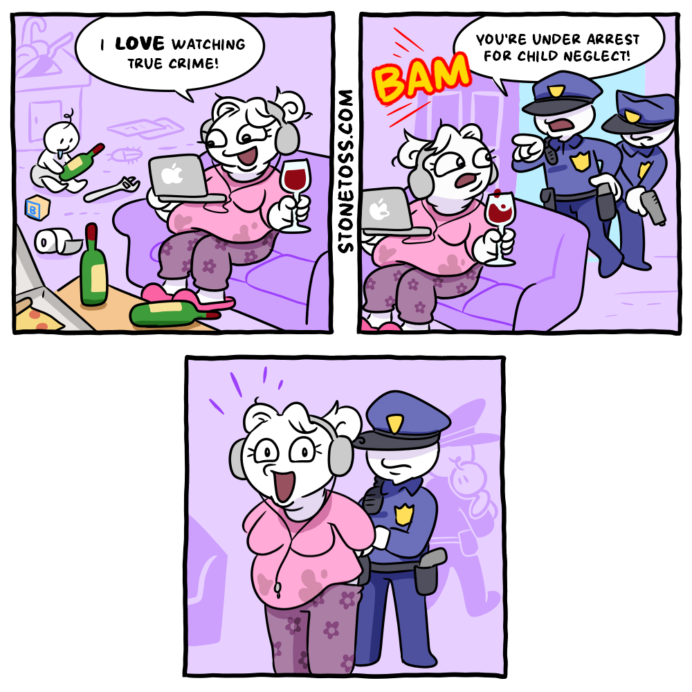 stonetoss comic about true crime fans